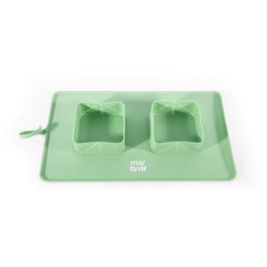 3010504-gamelle-pour-chien-double-pliable-martin-sellier-vert-600-ml