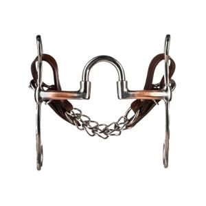 mo00859-mors-western-snaffle-pour-cheval-avec-barres-recouvertes-de-cuivre-et-branches-courtes-gravees-metalab-bf-argente-13-cm