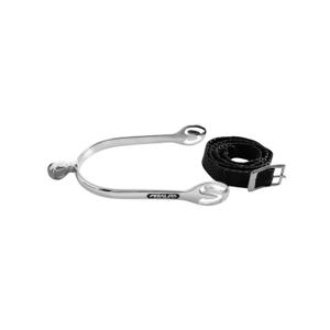 sr00044-eperons-pour-cheval-avec-lacets-en-nylon-metalab-drop-argente-noir