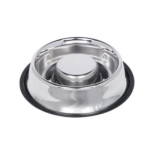 73835-gamelle-pour-chien-inox-anti-glouton-et-antiderapant-nobby-pet-argente-30-cm