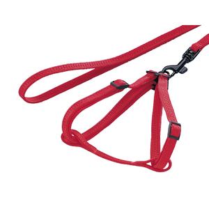 78060-01-harnais-pour-rongeurs-en-nylon-avec-laisse-nobby-pet-rouge-1-m