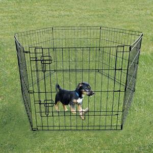 81081-enclos-galvanise-6-elements-pour-chien-nobby-pet-argente-60x60-cm