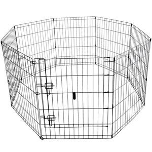 81082-enclos-galvanise-8-elements-pour-chien-nobby-pet-argente-76x61-cm