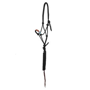 plh03010-black-licol-pour-cheval-a-noeuds-de-perles-avec-laisse-pool-s-noir-tu