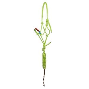 plh03010-lime-licol-pour-cheval-a-noeuds-de-perles-avec-laisse-pool-s-vert-tu