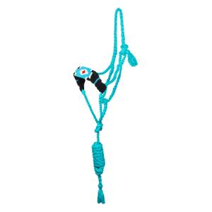 plh03013-turquoise-black-licol-pour-cheval-en-corde-de-mohair-pool-s-diamond-design-turquoise-black-tu