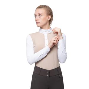 40166bge-polo-de-concours-en-lycra-femme-premier-equine-rossini-beige-white