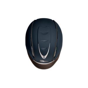 355003-marine-marron-casque-d-equitation-polyethylene-privilege-equitation-aerolight-marine-marron