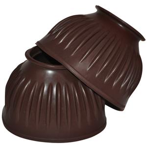 601010-marron-paire-de-cloches-striees-pour-cheval-privilege-equitation-marron