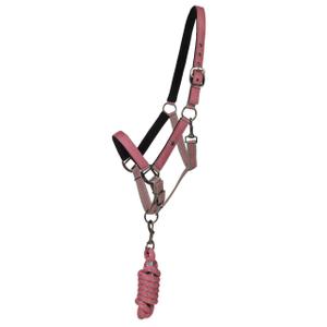 1188-flm-duo-licol-et-longe-collection-pour-cheval-qhp-flamingo