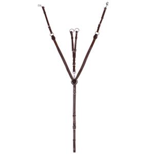 2036-dbr-collier-de-chasse-luxe-avec-surpiqures-decoratives-qhp-marron-fonce
