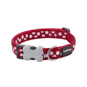 f8011-dc-s5-re-20-collier-pour-chien-reglable-red-dingo-rouge-pois-blancs-20-mm-x-31-47-cm