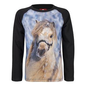 590723-2-t-shirt-manches-longues-enfant-red-horse-pixel-fw23-noir