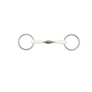 so2801-115-mors-2-anneaux-pour-cheval-double-joint-soyo-happy-mouth-argent-beige
