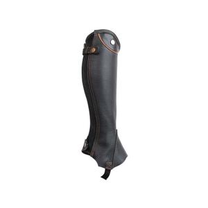 c08-noir-liseret-marron-mini-chaps-en-cuir-t-de-t-schubert-noir-liseret-marron-xs