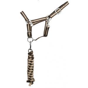 lusl-marron-fonce-beige-licol-pour-cheval-double-longe-t-de-t-marron-fonce-beige-shetland