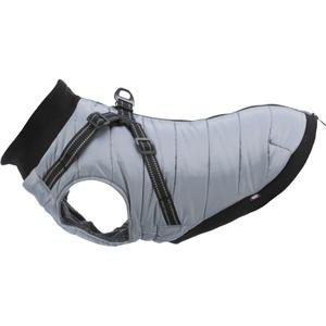 680340-manteau-pour-chien-avec-harnais-trixie-pontis-gris