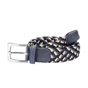 11150006-041-070-ceinture-tressee-matiere-elastique-usg-casual-navy-beige-white