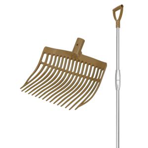 va00408-gold-fourche-arrondie-plus-manche-telescopique-en-aluminium-v-plast-dore-tu