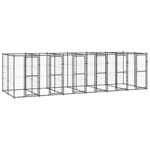 3082264-niche-pour-chien-exterieur-en-acier-vidaxl-14-52-m2-black-tu