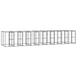 3082267-niche-pour-chien-exterieur-en-acier-vidaxl-21-78-m2-black-tu