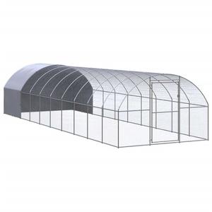 3095476-poulailler-en-acir-galvanise-vidaxl-argente-3x10x2-m