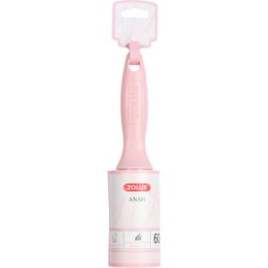 550019-recharge-de-rouleau-adhesif-ramasse-poils-pour-chat-zolux-anah-rose-blanc-16-5x10-cm